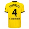 Borussia Dortmund Nico Schlotterbeck #4 Hemmatröja 2023-24 Korta ärmar